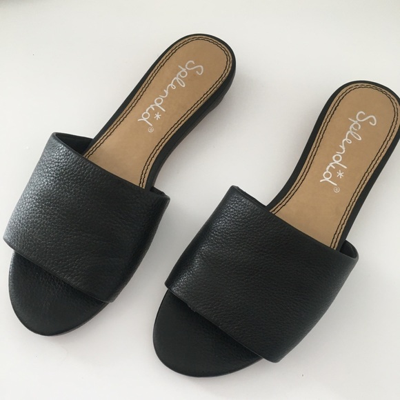 Splendid black Betsy slide sandals - Picture 8 of 8